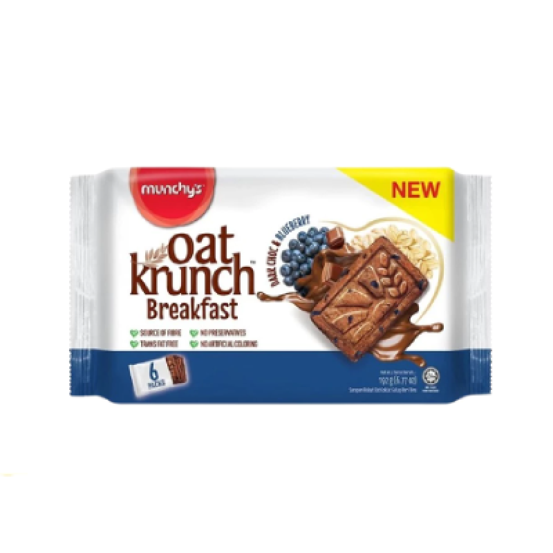 Munchy's Oat Krunch Breakfast Cookies - Dark Choc Blueberry