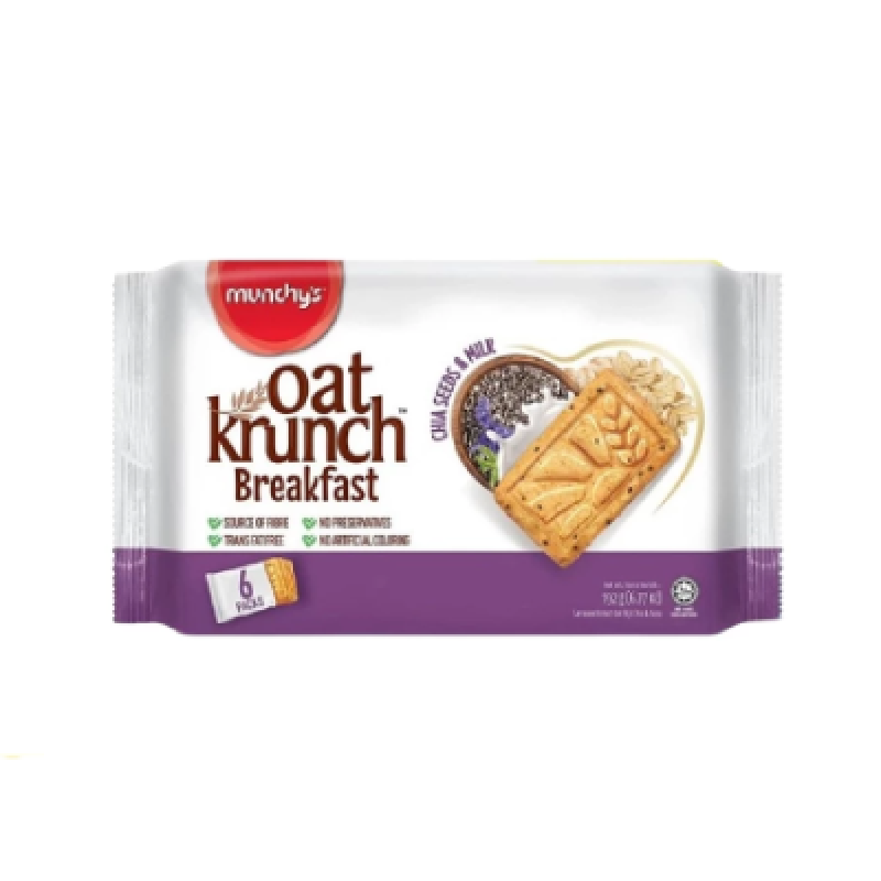 Munchy's Oat Krunch Breakfast Cookies - Chia Seed & Milk
