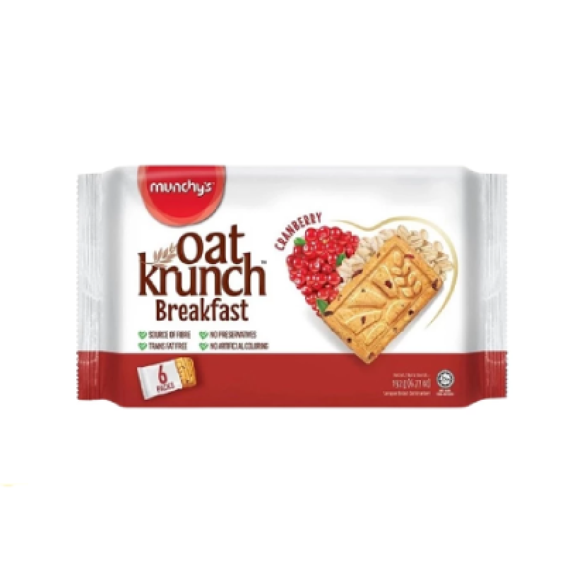 Munchy's Oat Krunch Breakfast Cookies - Cranberry
