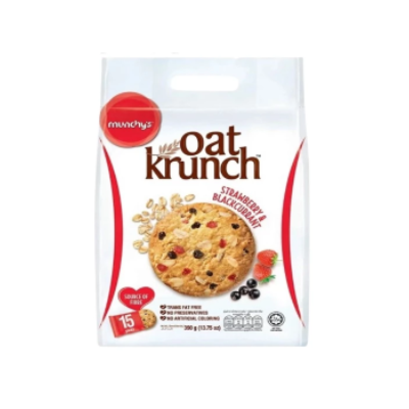 Munchy's Oat Krunch Cookies - Strawberry Blackcurrant