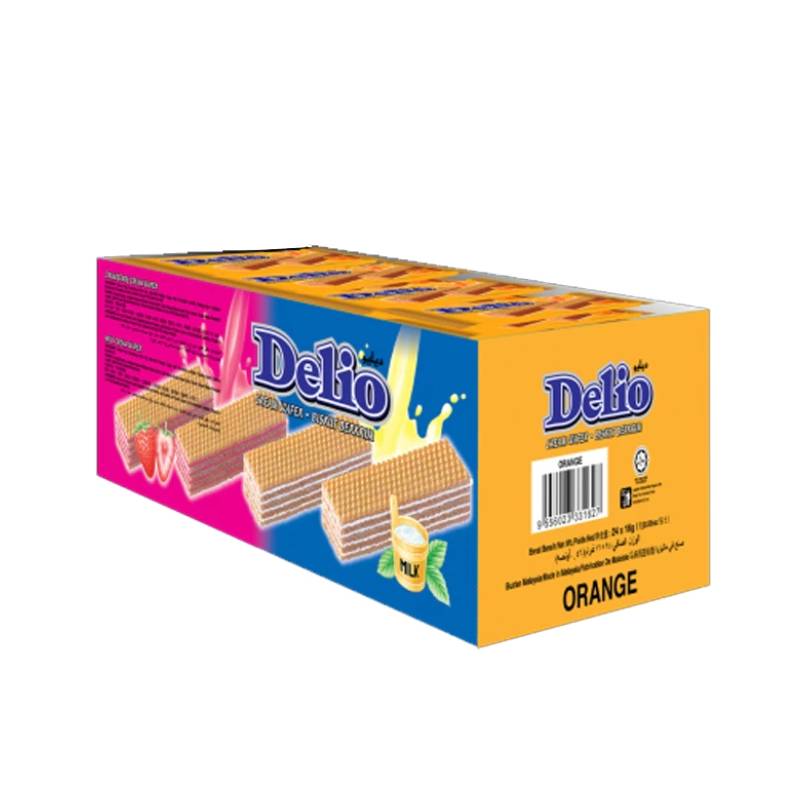 Oriental Delio Cream Wafer - Orange