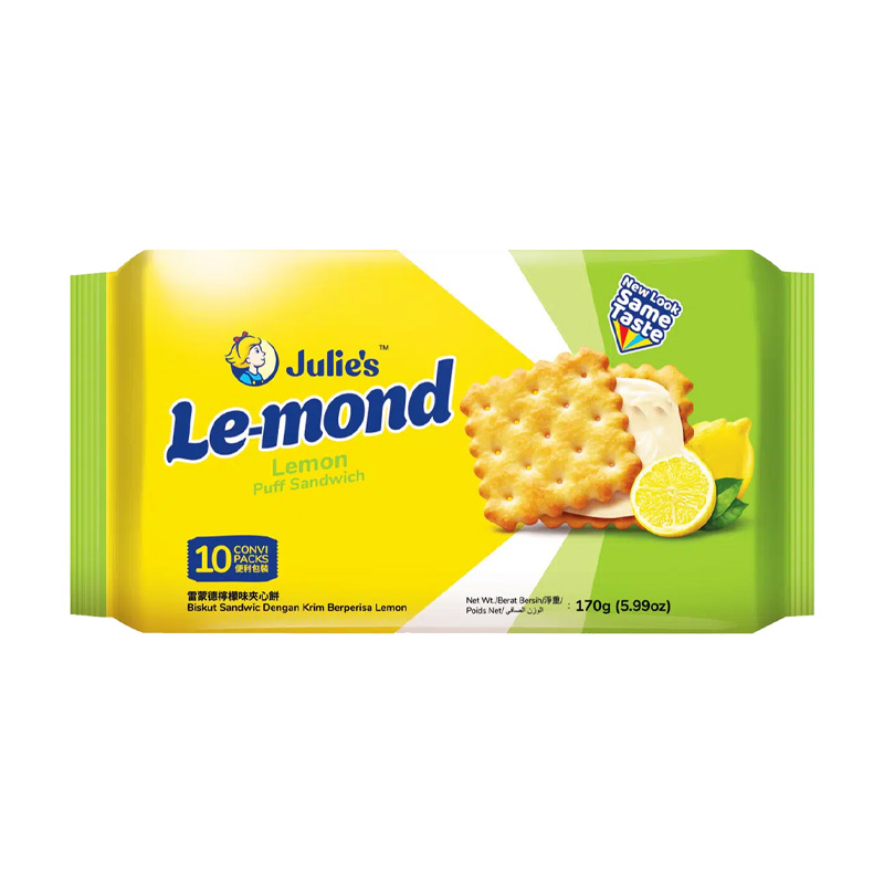 Julie's Le-Mond Sandwich Biscuits - Lemon