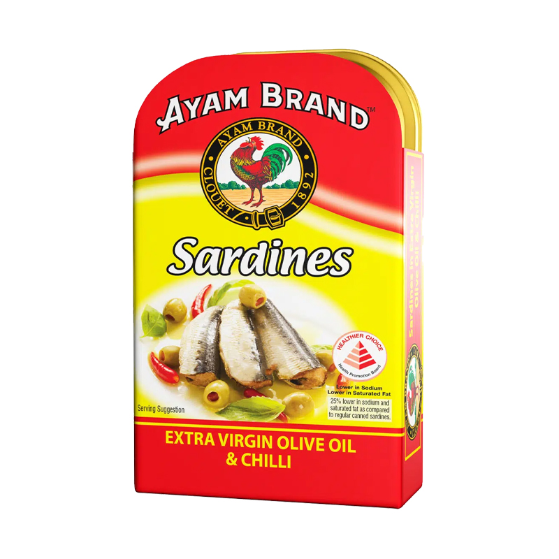 Ayam Brand Sardines - Extra Virgin Olive Oil and Chili