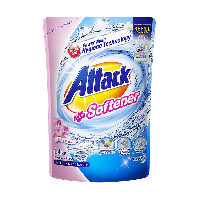 Attack Liquid Detergent Refill - Plus Softener (Sweet Floral)