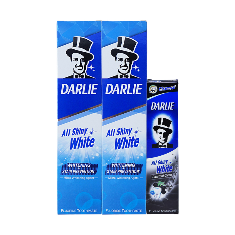 Darlie All Shiny White Toothpaste - Whitening Stain Prevention + Charcoal Clean