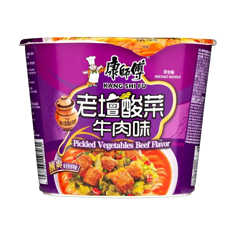 Kang Shi Fu Bowl Noodles - Pickled Vegetables