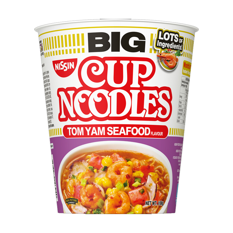 Nissin Big Instant Cup Noodles - Tom Yam Seafood
