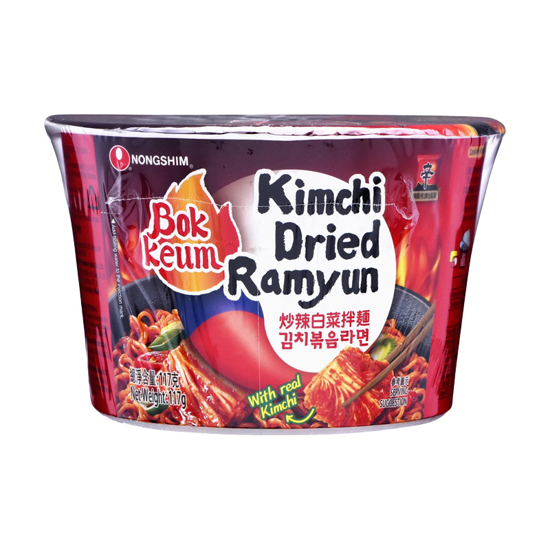Nongshim Bok Keum Instant Bowl Noodle - Kimchi Dried Ramyun