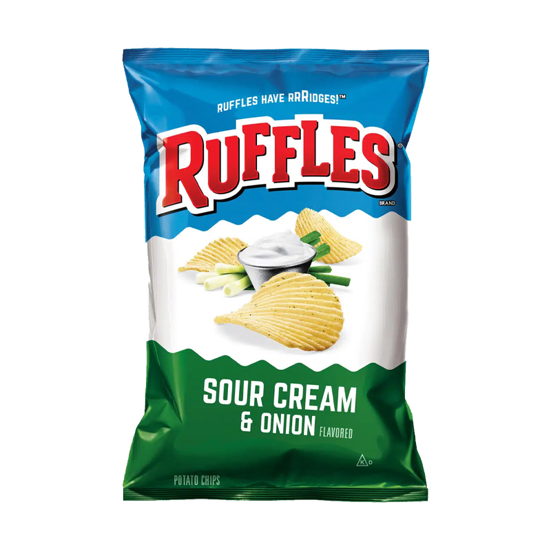 Ruffles Potato Chips - Sour Cream & Onion