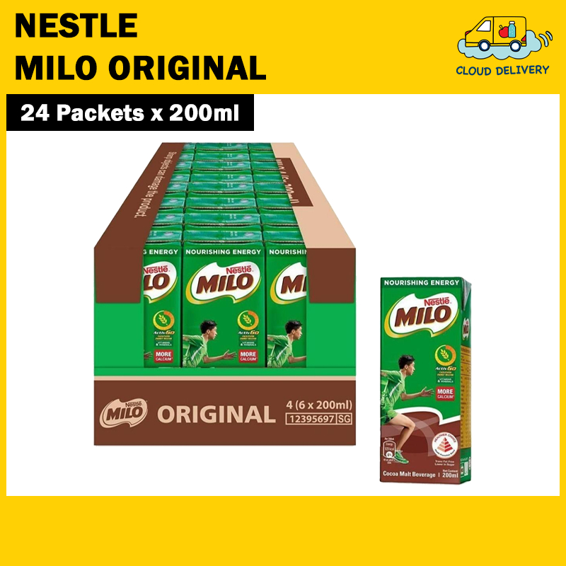 Nestle Milo Packet Drink (24 x 200ml) - Expiry 27 May 2027