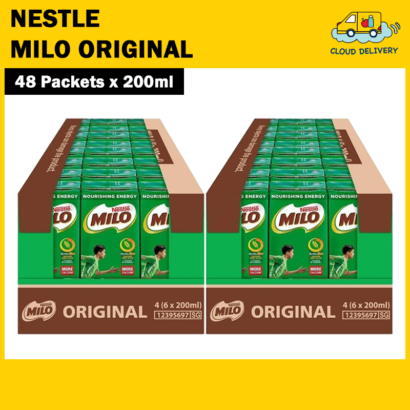 [Bundle of 2] Nestle Milo Packet Drink (24 x 200ml) - Expiry 27 May 2027