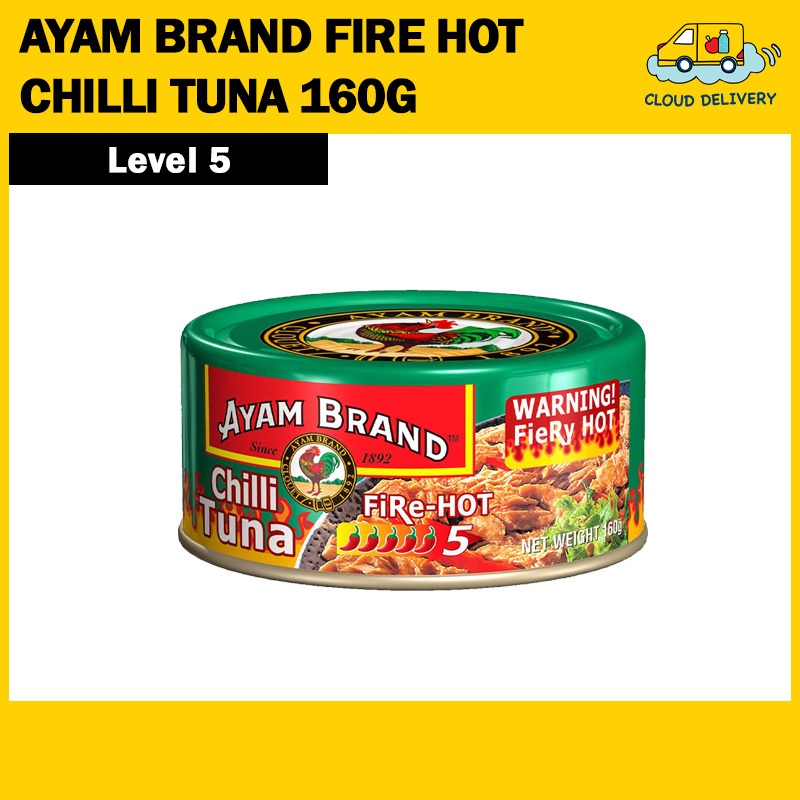 Ayam Brand Chilli Tuna Fire Hot 160g - Level 5