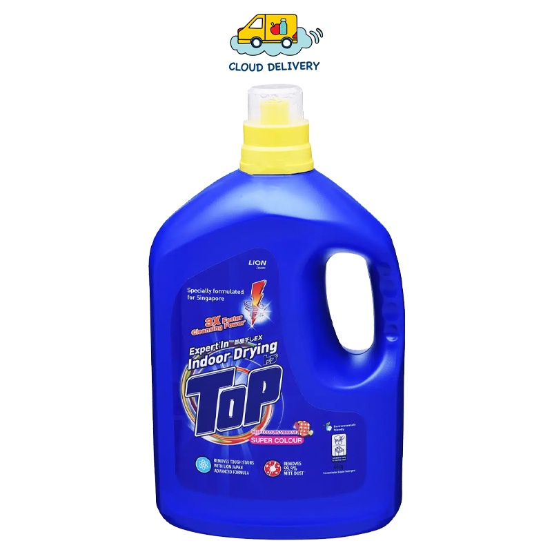 Top Concentrated Liquid Detergent Bottle - Super Colour 4KG