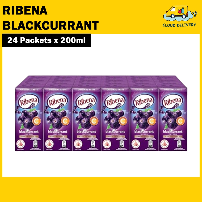 Ribena Blackcurrant Fruit Drink (24 x 200ml) - Expiry 06 Feb 2027