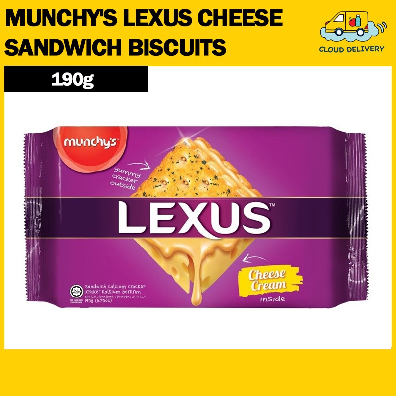 Munchy's Lexus Cheese Sandwich Biscuits 190g