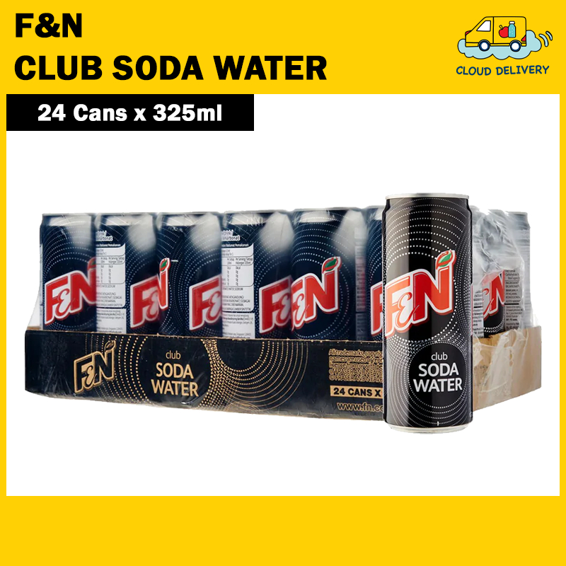 F&N Can Drink - Club Soda Water (24 x 325ml)