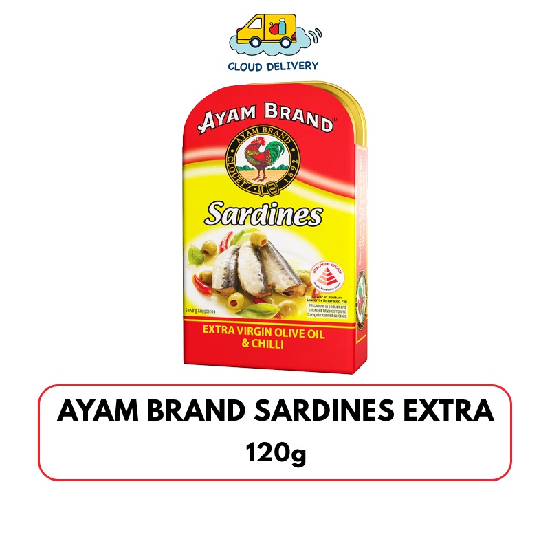 Ayam Brand Sardines - Extra Virgin Olive Oil & Chili 120g