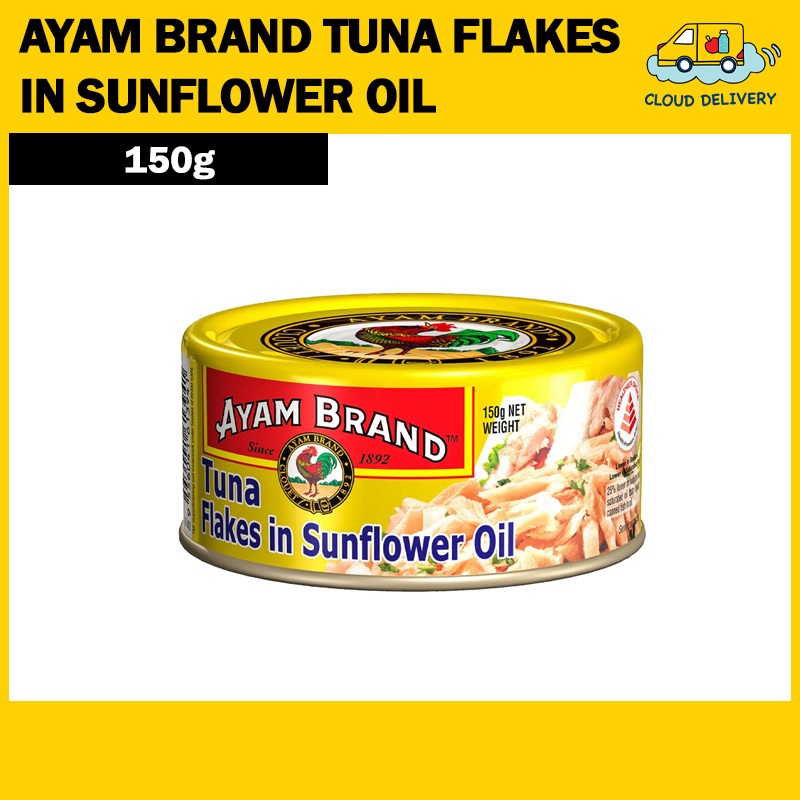Ayam Brand Tuna Flakes in Sunflower Oil 150g