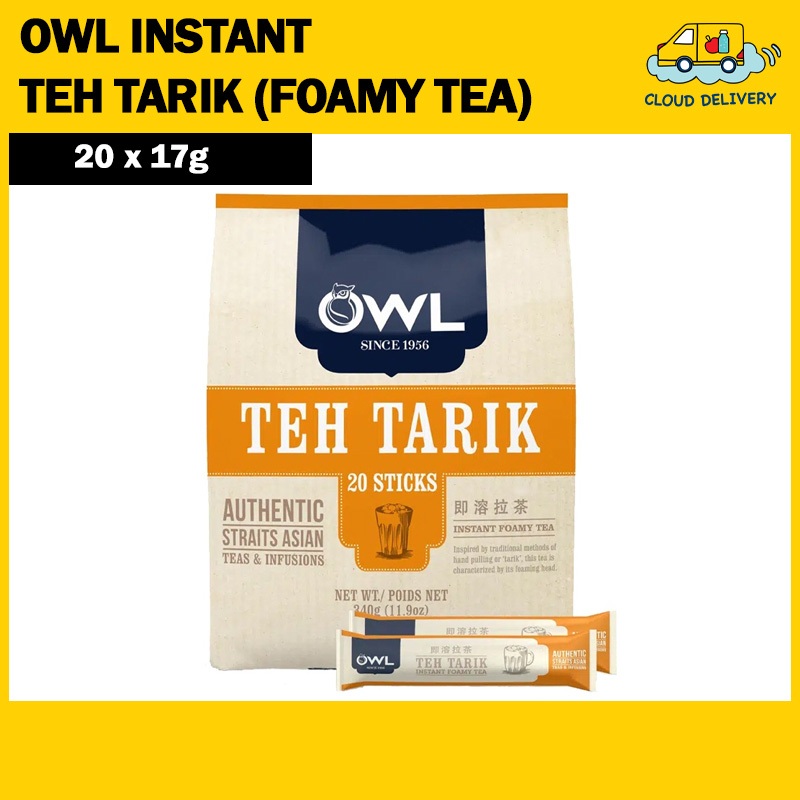Owl Instant Teh Tarik (Foamy Tea) 20 x 15.5g