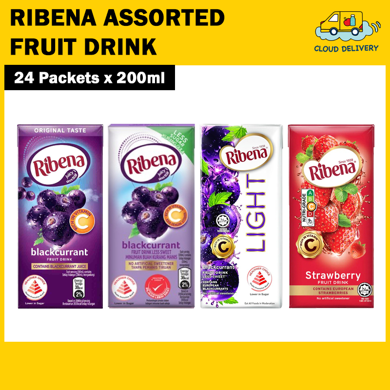 Ribena Fruit Drink (24 x 200ml) - Expiry See Product Description