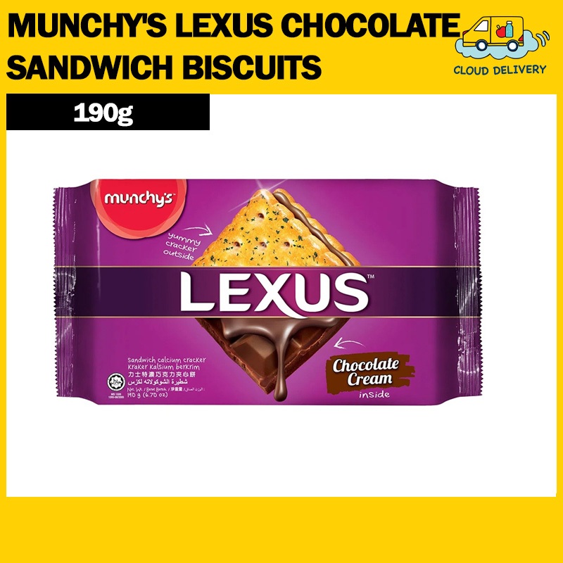 Munchy's Lexus Chocolate Sandwich Biscuits 190g