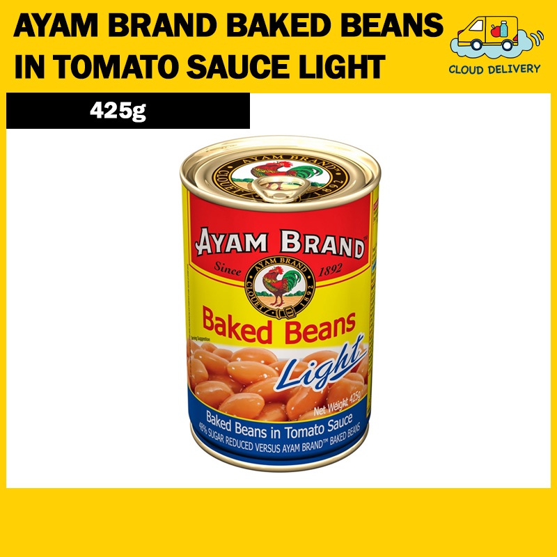 Ayam Brand Baked Beans in Tomato Sauce Light 425g - Expiry 15 May 2028