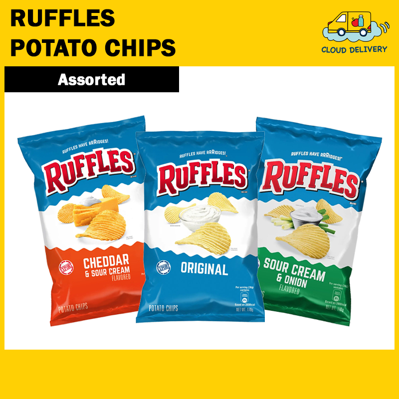 Ruffles Potato Chips 170g - Expiry See Product Description