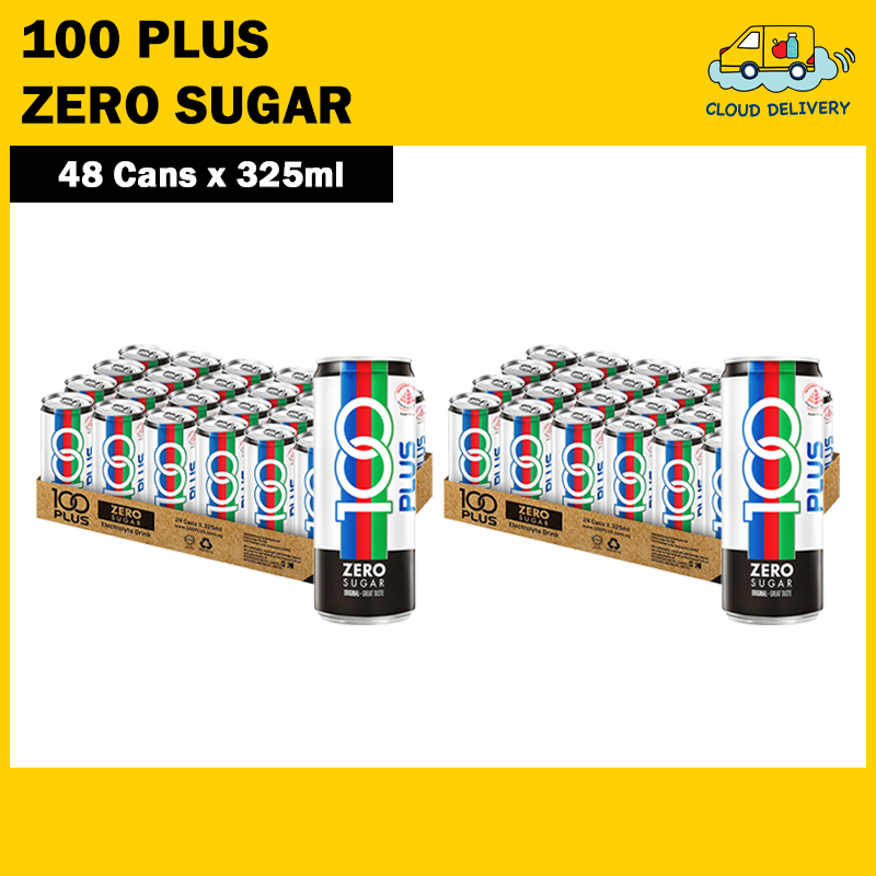 [BCRS] [Bundle of 2] 100 Plus Zero Sugar Can (24 x 325ml) - Expiry 22 Jan 2027