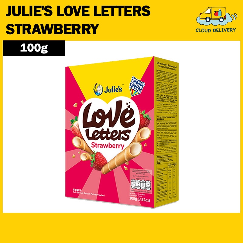 Julie's Love Letters Strawberry 100g