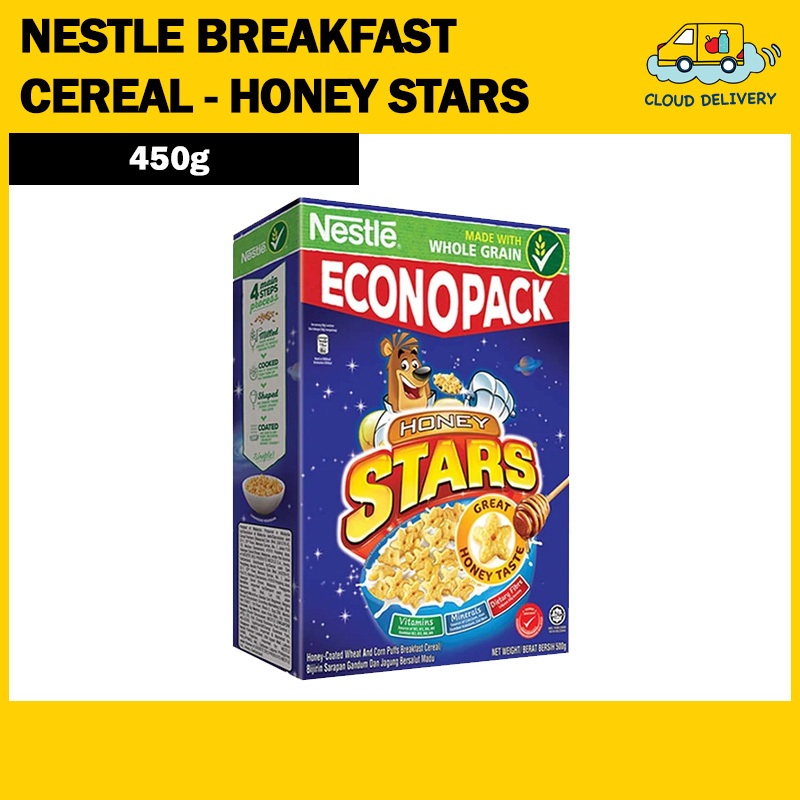 Nestle Breakfast Cereal - Honey Stars 450g