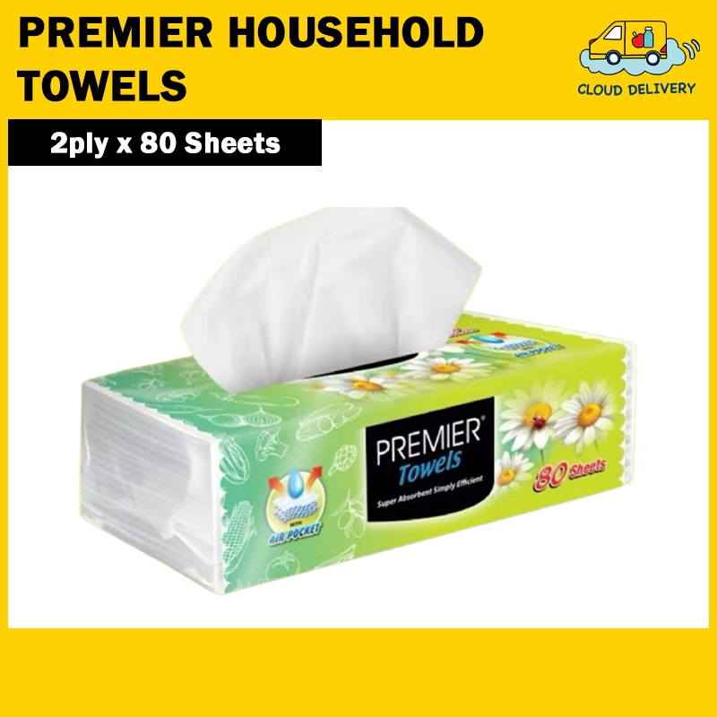 Premier Household Towels (2ply x 80s)