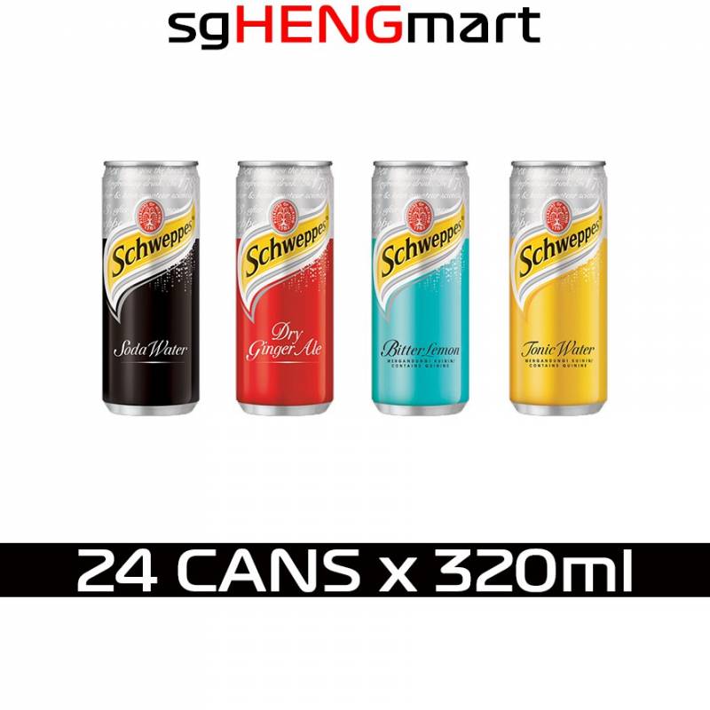 Schweppes Assorted Drinks (24 Cans x 320ml)
