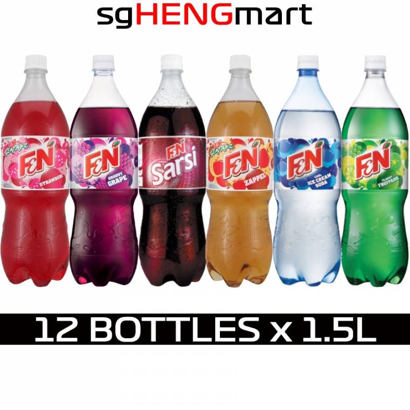 F&N Assorted Drinks 12 Bottles x 1.5L