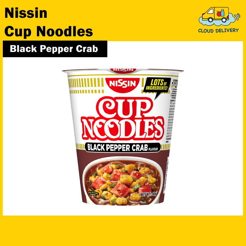 Nissin Instant Cup Noodles - Black Pepper Crab