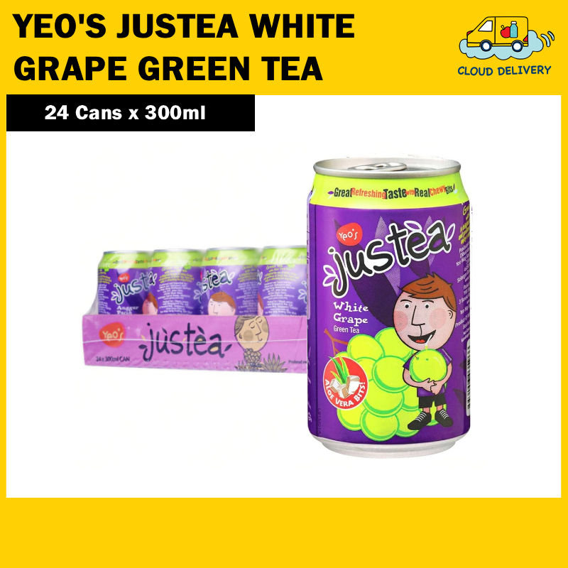 [BCRS] Yeo's Justea White Grape Green Tea Can (24 x 300ml)