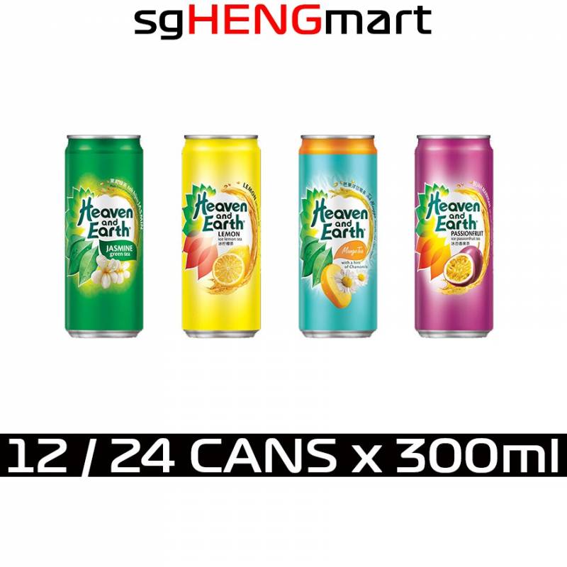Assorted Heaven & Earth Can Drinks (12 / 24 Cans x 300ml)