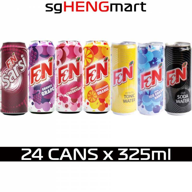 F&N Assorted Soda Can Drinks (24 Cans x 325ml)