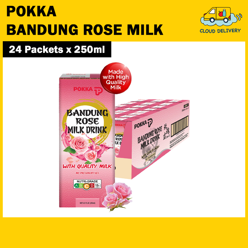 Pokka Bandung Rose Milk Packet (24 x 250ml)