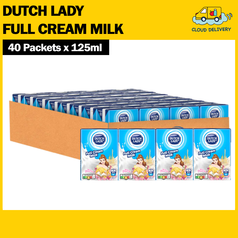 Dutch Lady UHT Milk Carton - Full Cream (40 x 125ml)
