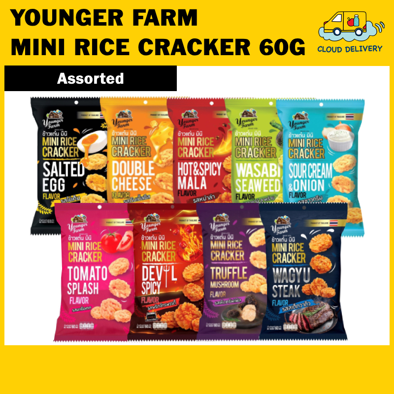 Younger Farm Mini Rice Cracker 60g - Expiry 20 Oct 2026