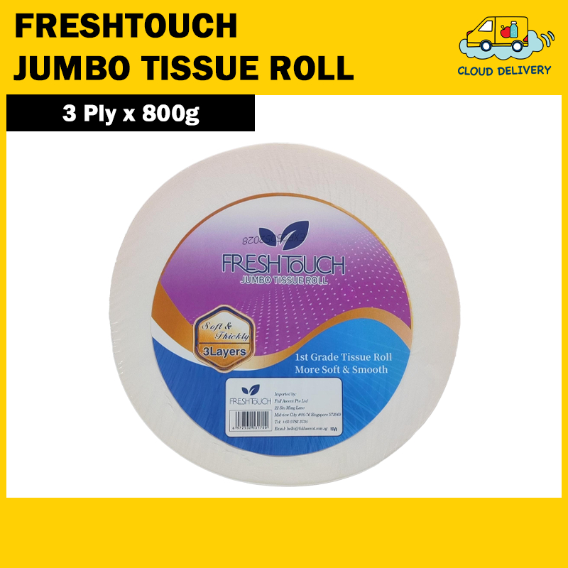 FreshTouch Jumbo Tissue Roll (3 Ply x 800g)