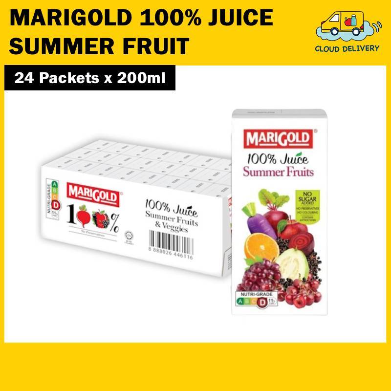 Marigold 100% Juice (24 x 200ml) - Summer Fruits