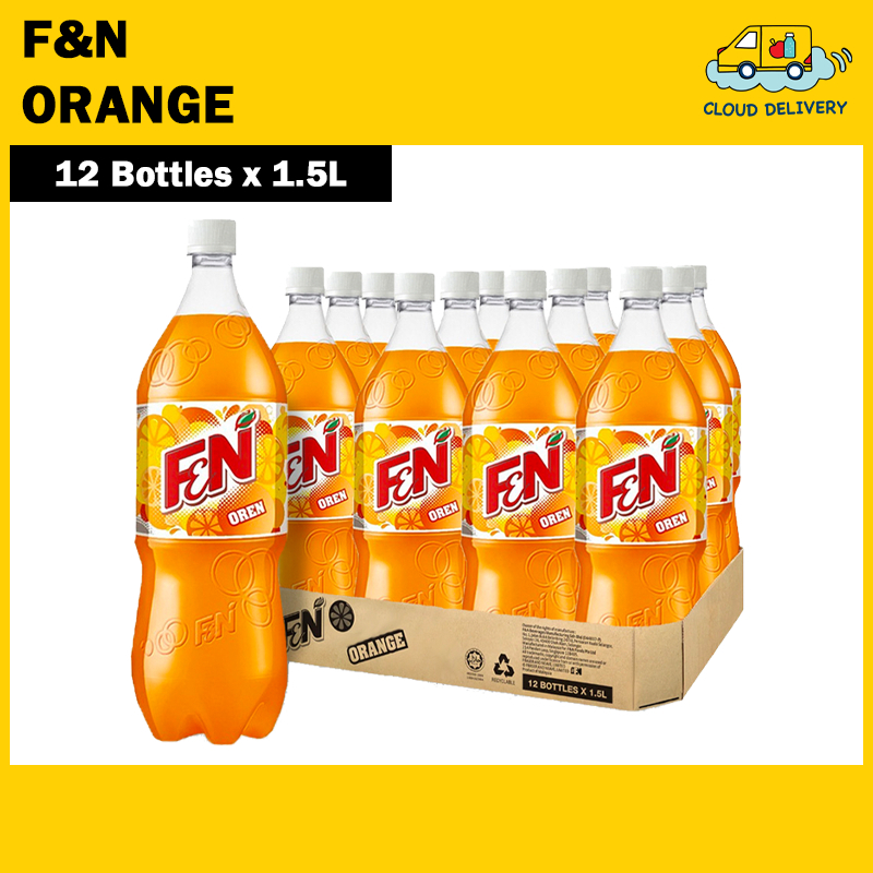 F&N Bottled Drink - Orange (12 x 1.5L) - Expiry 02 Jan 2027