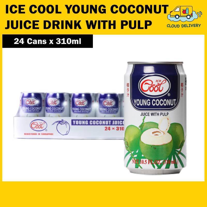 [BCRS] Ice Cool Young Coconut Juice Drink with Pulp (24 x 310ml)
