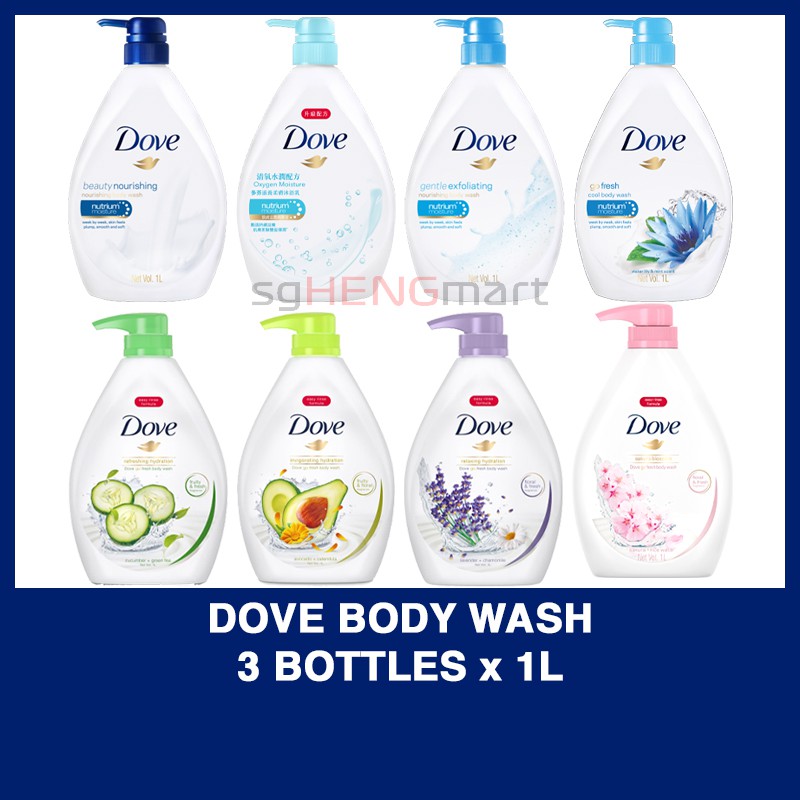 [BUNDLE OF 3] Dove Body Wash 1000ml