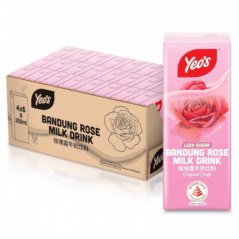 Yeo's Packet Drink - Bandung Rose Milk
